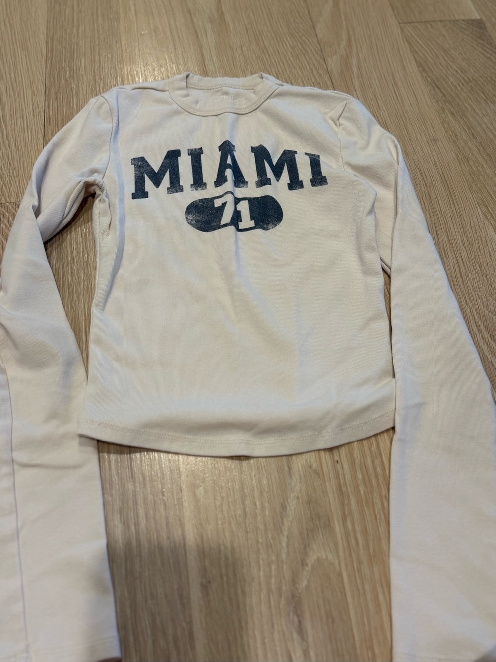 wild fable White Long-Sleeve 'MIAMI 71' Graphic Tee